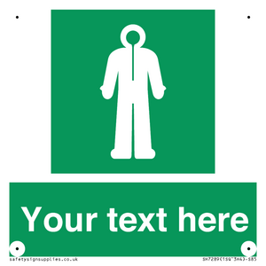 Custom sign safe condition Survival clothing